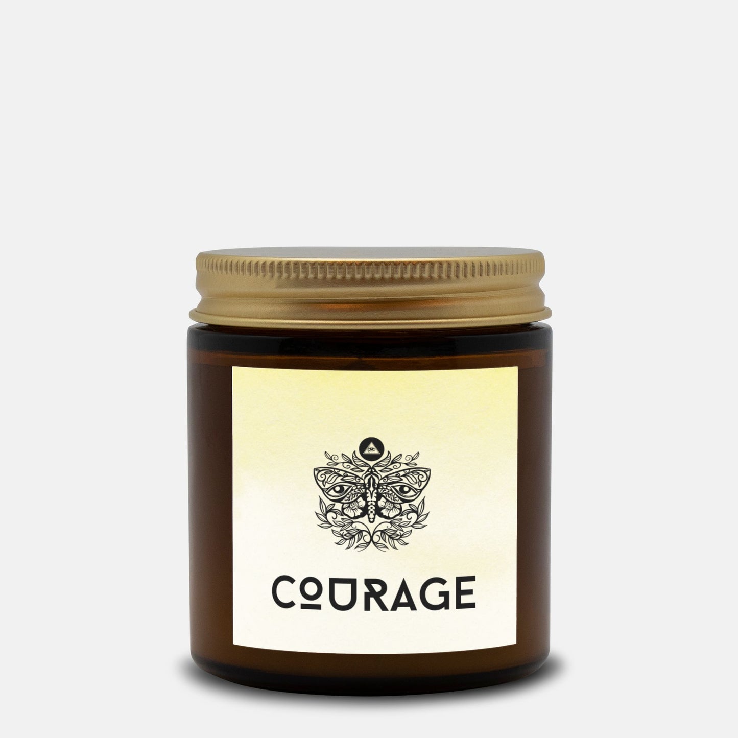 Courage - Spell Candle Amber Jar - 4oz