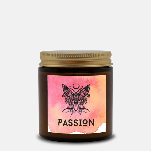 Manifest Passion- Spell Candle Amber Jar - 4oz