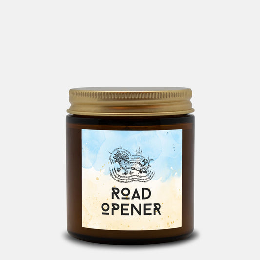 Road Opener - Spell Candle Amber Jar - 4oz