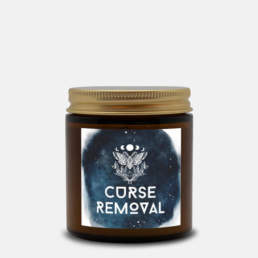 Curse Removal - Spell Candle Amber Jar - 4oz