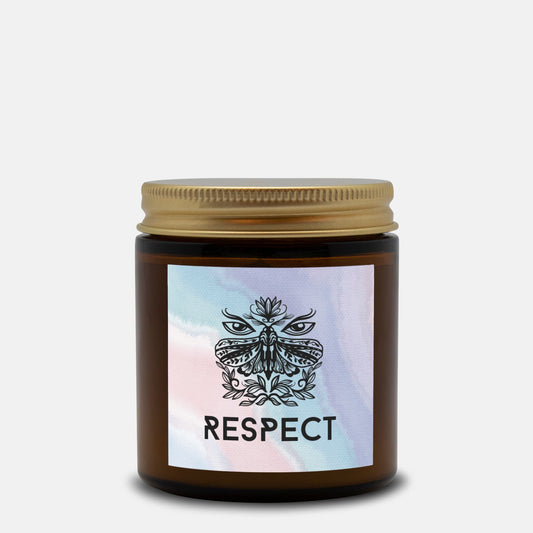 Respect Manifestation - Spell Candle Amber Jar - 4oz