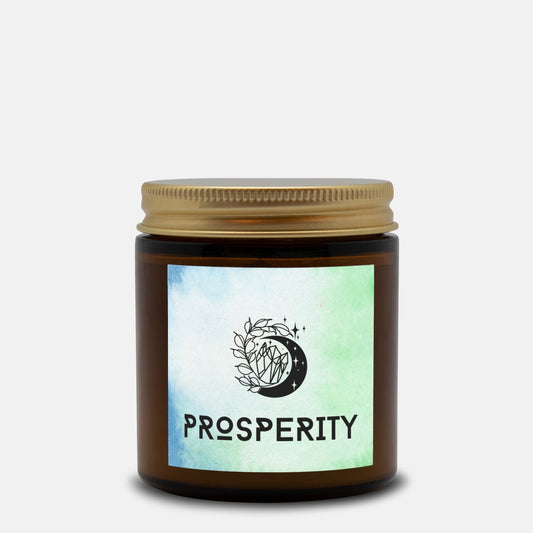 Prosperity - Spell Candle Amber Jar - 4oz