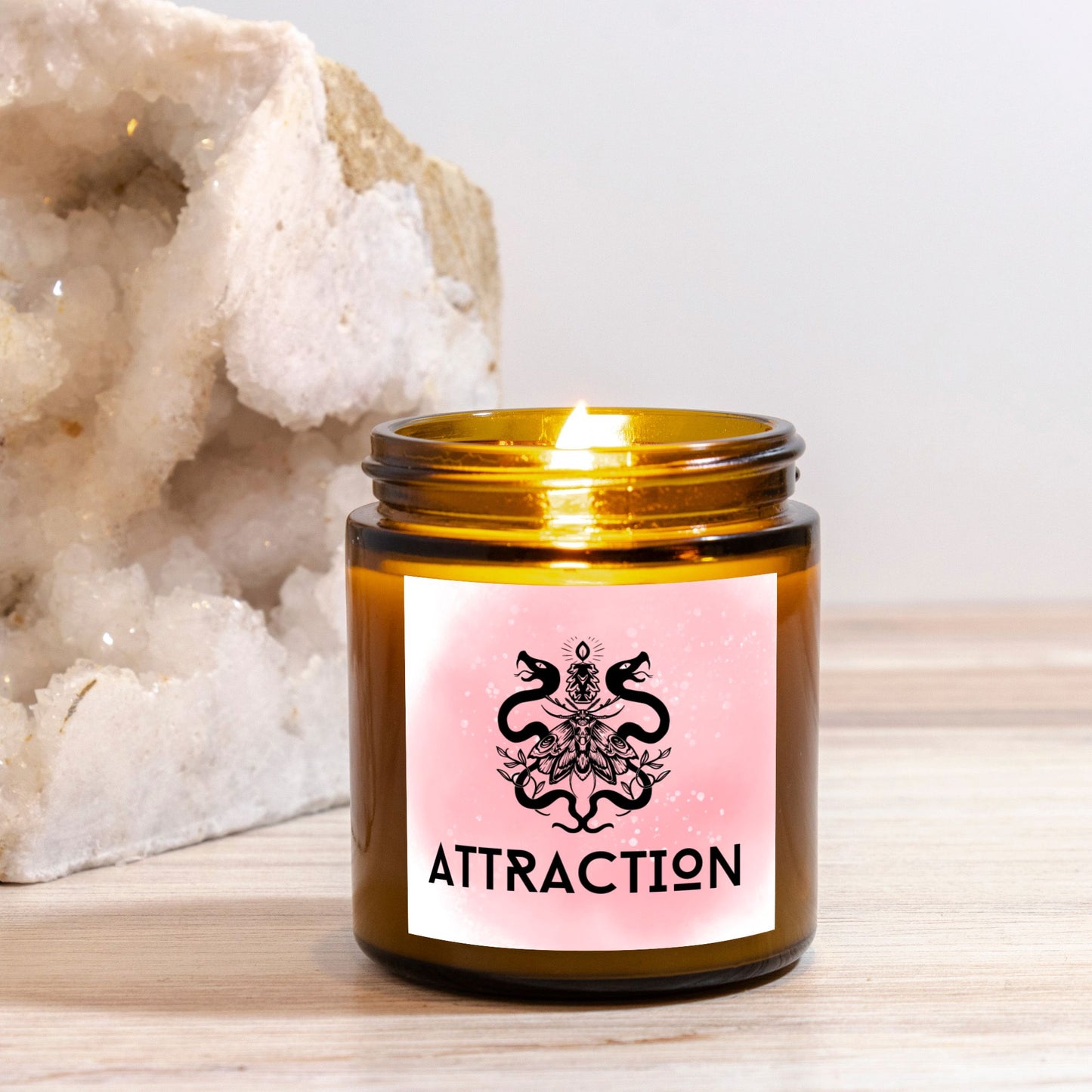 Attraction - Spell Candle Amber Jar - 4oz