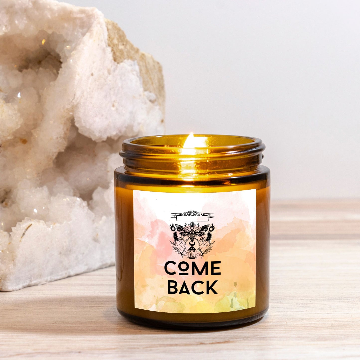 Come Back - Spell Candle Amber Jar - 4oz