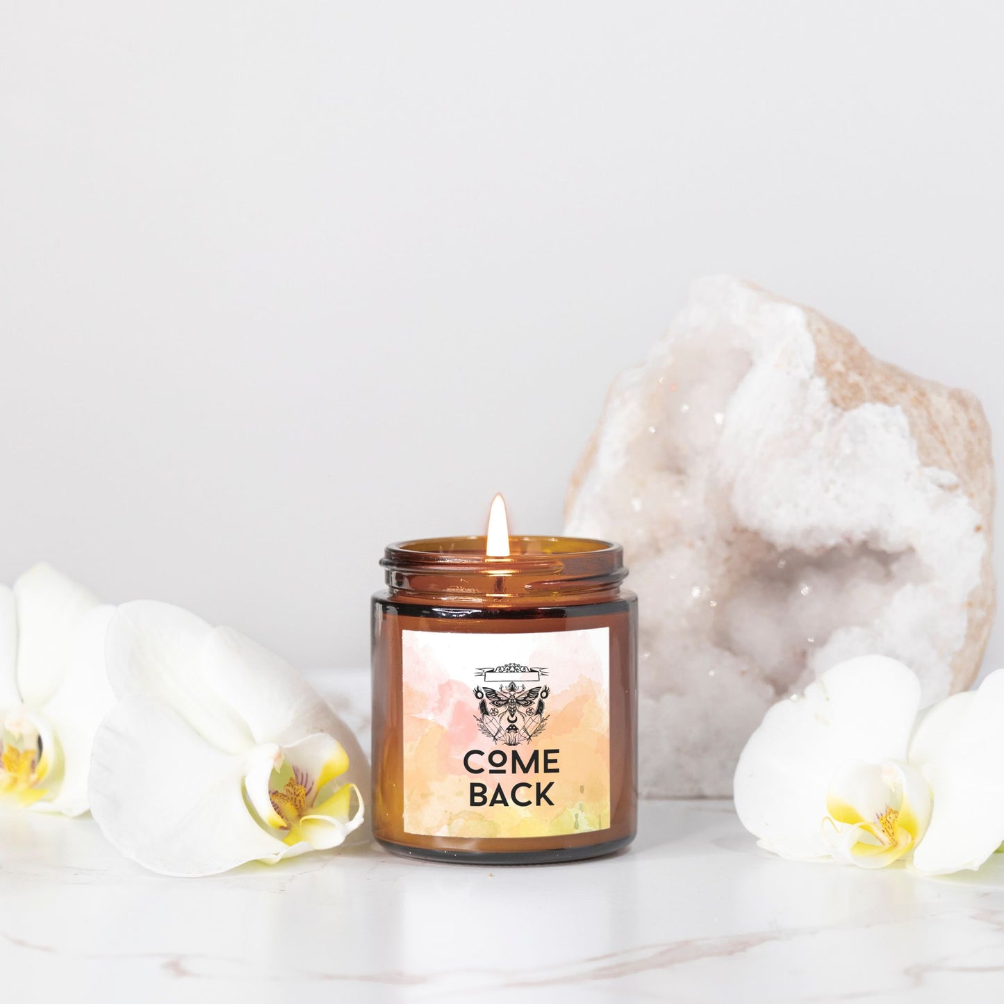 Come Back - Spell Candle Amber Jar - 4oz