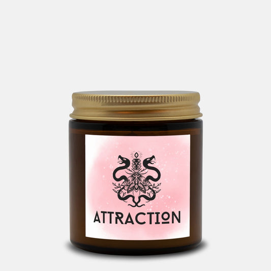Attraction - Spell Candle Amber Jar - 4oz