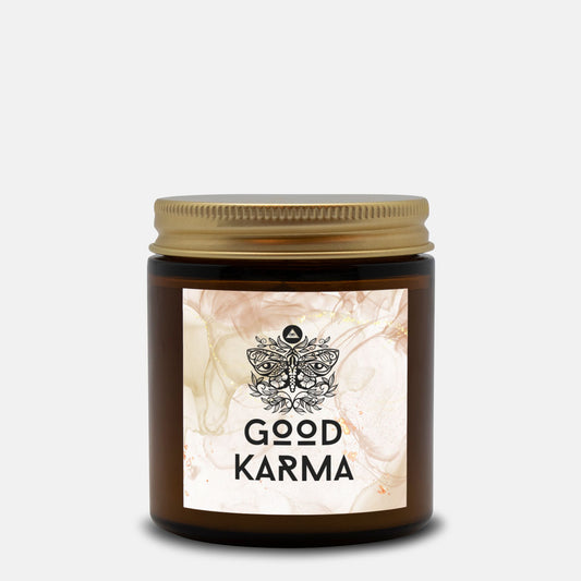 Good Karma - Spell Candle Amber Jar - 4oz